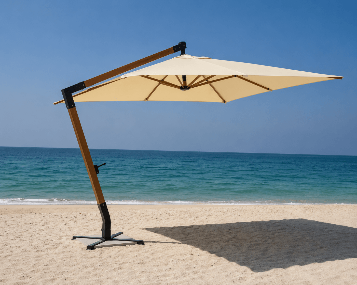 Small cantilever umbrella in Dubai
