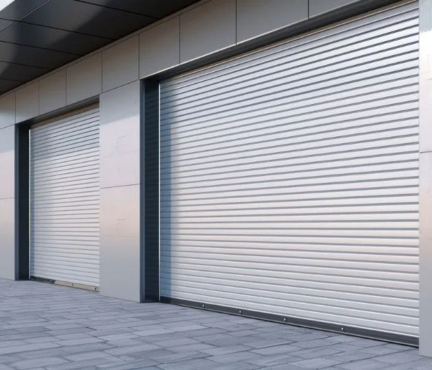 Heavy-duty galvanized iron rolling shutter for commercial units